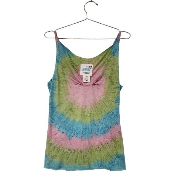 Goa Pistachio Pink and Blue Tank Top - Picture 1 of 5